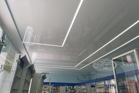 Парящий световой потолок в аптеке
